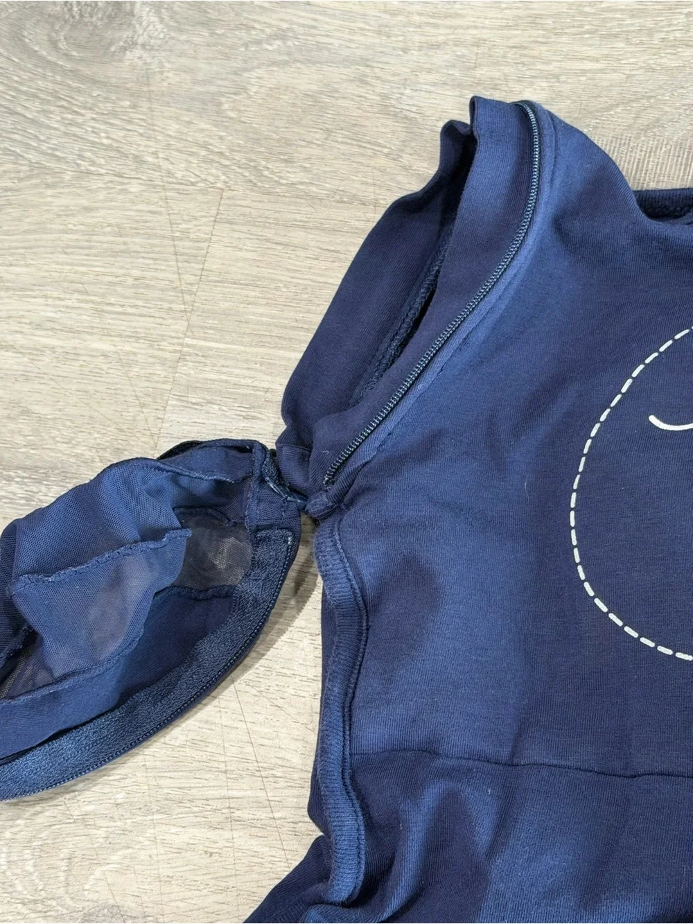 Nested Bean Zen One Gently Weighted Transitional Swaddle Navy S 3-6M